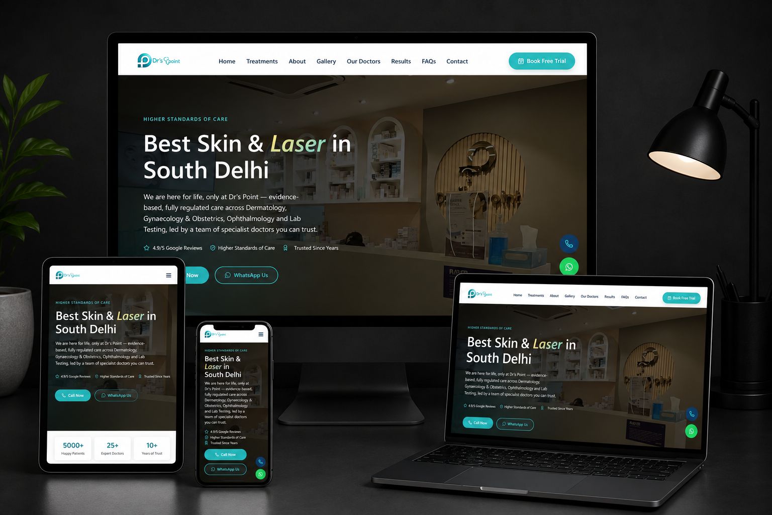 Dr's Point Clinic — Best Skin & Laser Clinic, South Delhi project screenshot
