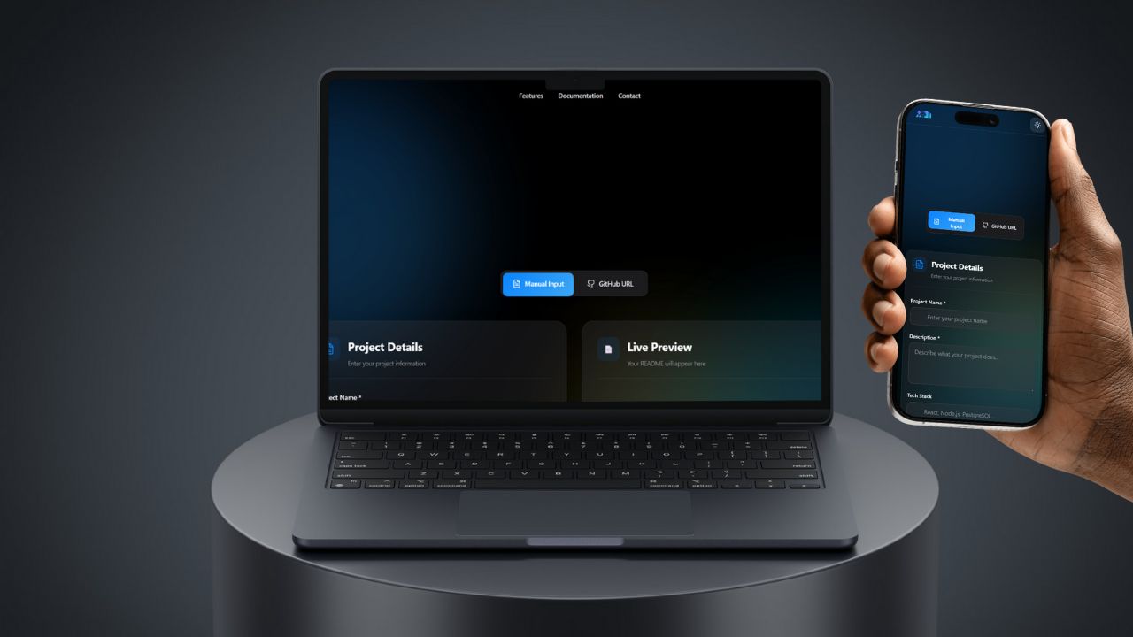 Readme Gen AI — Generate Professional READMEs with AI project screenshot