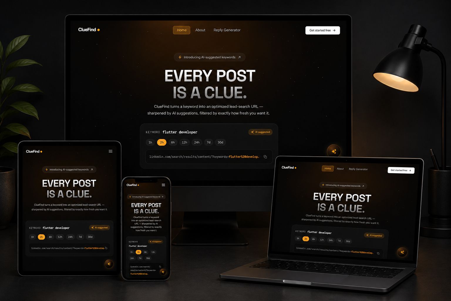 ClueFind — Every Post Is a Clue. project screenshot